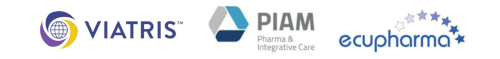 loghi degli sponsor Gruppi Balint corso di formazione ecm 2025: Viatris, PIAM, Ecupharma